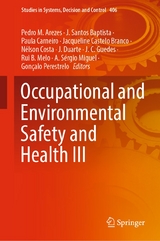 Occupational and Environmental Safety and Health III - 