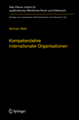 Kompetenzlehre internationaler Organisationen - Norman Weiß