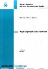 Kapitalgesellschaftsrecht - Karl E Hemmer, Achim Wüst, Gabriel Seuffert