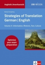 Strategies of Translation. German-English - Richard Humphrey