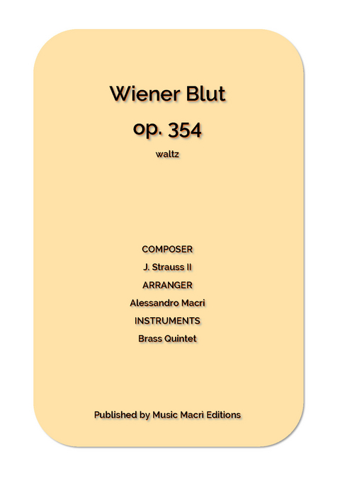 Wiener Blut op. 354 waltz - Alessandro Macrì