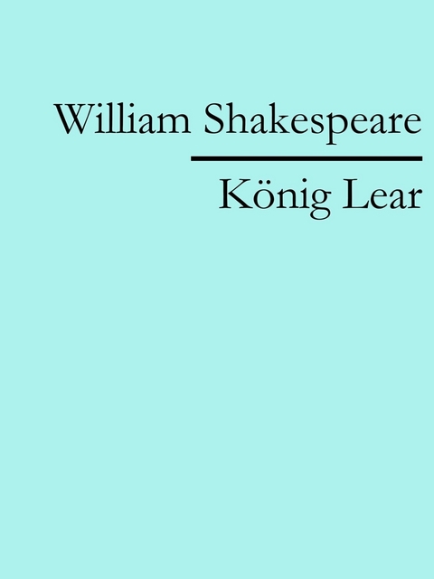 König Lear - William Shakespeare