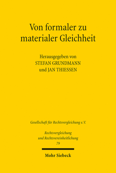 Von formaler zu materialer Gleichheit - 