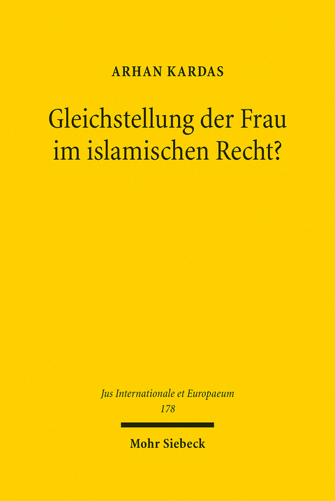 Gleichstellung der Frau im islamischen Recht? -  Arhan Kardas