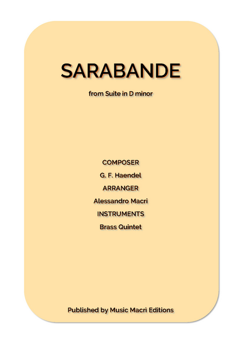 Sarabande from Suite in D minor by G. F. Haendel - Alessandro Macrì