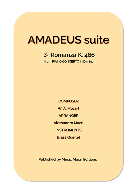 AMADEUS suite - 3. Romanza K. 466 from PIANO CONCERTO in D minor - Alessandro Macrì