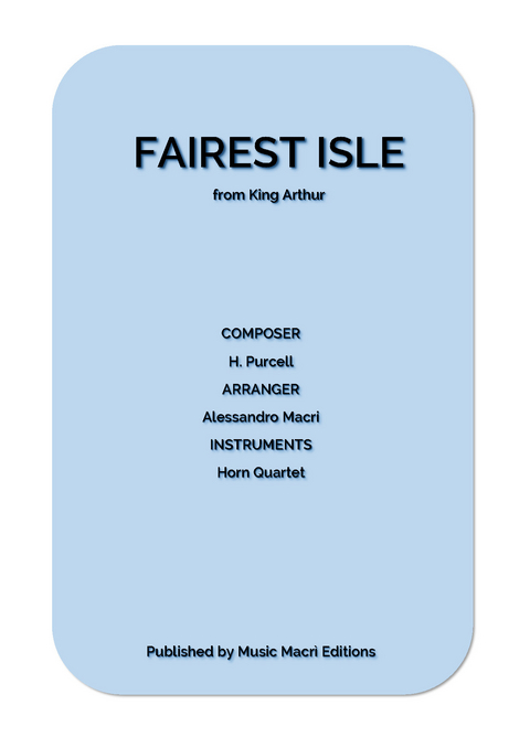 FAIREST ISLE from King Arthur by H. Purcell - Alessandro Macrì