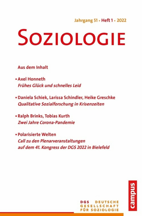 Soziologie 1/2022 - 