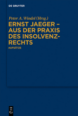 Ernst Jaeger - Aus der Praxis des Insolvenzrechts - 