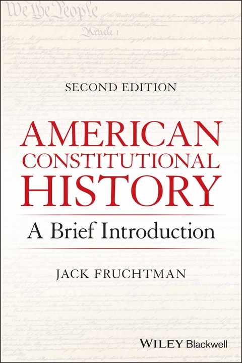 American Constitutional History - Jack Fruchtman