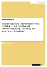 Zusammengesetzte Unternehmensformen. GmbH & Co. KG; GmbH & Still; Betriebsaufspaltung. Darstellung der steuerlichen Behandlung - Stephan Apelt