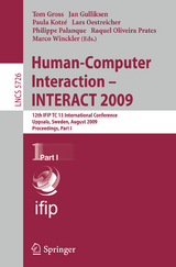 Human-Computer Interaction - INTERACT 2009 - 