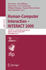 Human-Computer Interaction - INTERACT 2009 - 