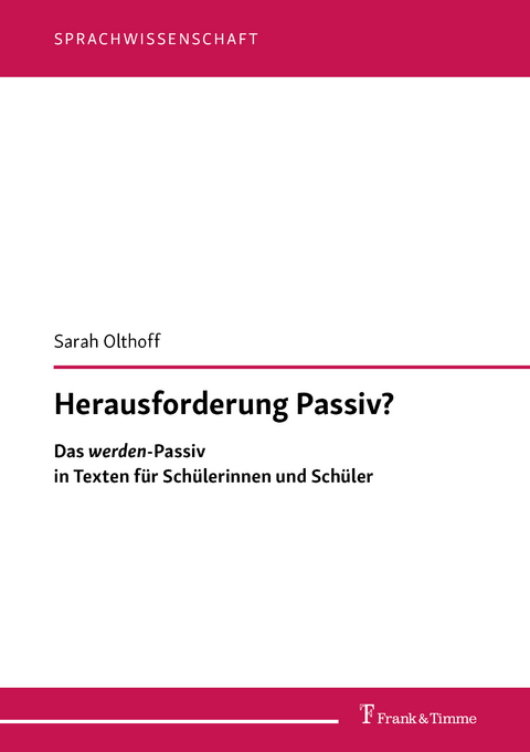 Herausforderung Passiv? -  Sarah Olthoff