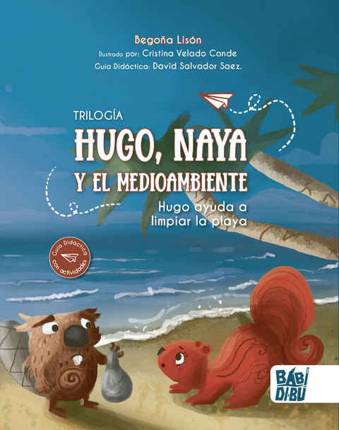 Hugo ayuda a limpiar la playa - Begoña Lisón