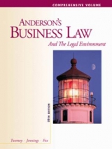 Anderson's Business Law and the Legal Environment - Anderson, Ronald A.; Twomey, David P.; Jennings, Marianne; Fox, Ivan