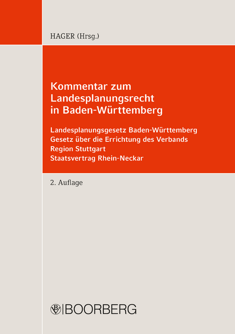 Kommentar zum Landesplanungsrecht in Baden-Württemberg - Gerd Hager