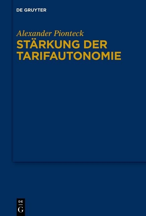 Stärkung der Tarifautonomie - Alexander Pionteck