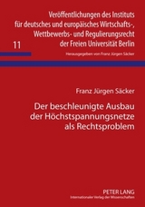 Der beschleunigte Ausbau der Höchstspannungsnetze als Rechtsproblem - 