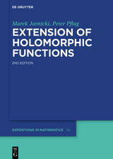 Extension of Holomorphic Functions -  Marek Jarnicki,  Peter Pflug