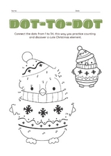 Dot-To-Dot Christmas Worksheet Set - Indira Srivatsa