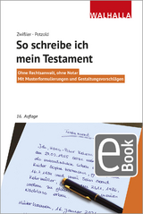 So schreibe ich mein Testament -  Finn Zwißler,  Sascha Petzold