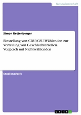 Einstellung von CDU/CSU-Wählenden zur Verteilung von Geschlechterrollen. Vergleich mit Nichtwählenden - Simon Rettenberger