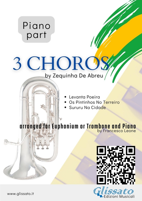 Piano parts "3 Choros" by Zequinha De Abreu for Euphonium and Piano - Zequinha de Abreu