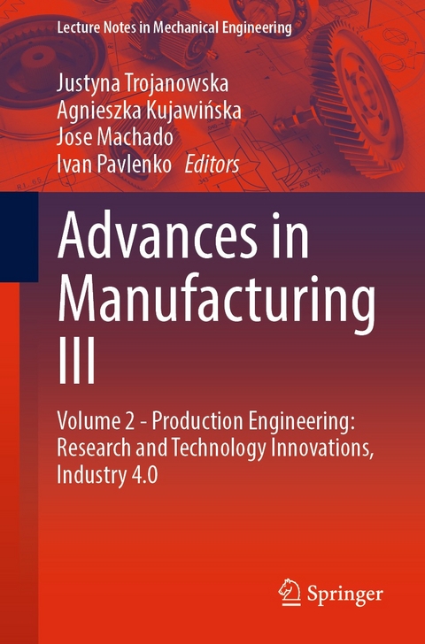 Advances in Manufacturing III - 