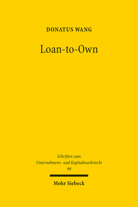 Loan-to-Own -  Donatus Wang