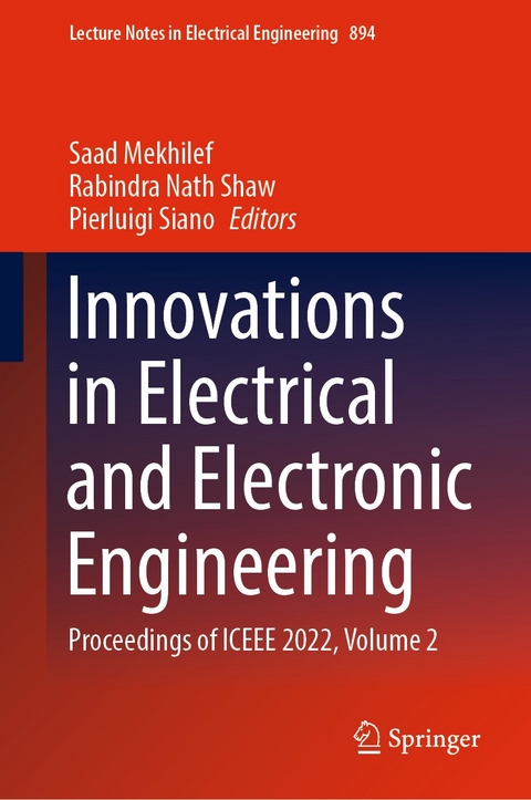 Innovations in Electrical and Electronic Engineering - 