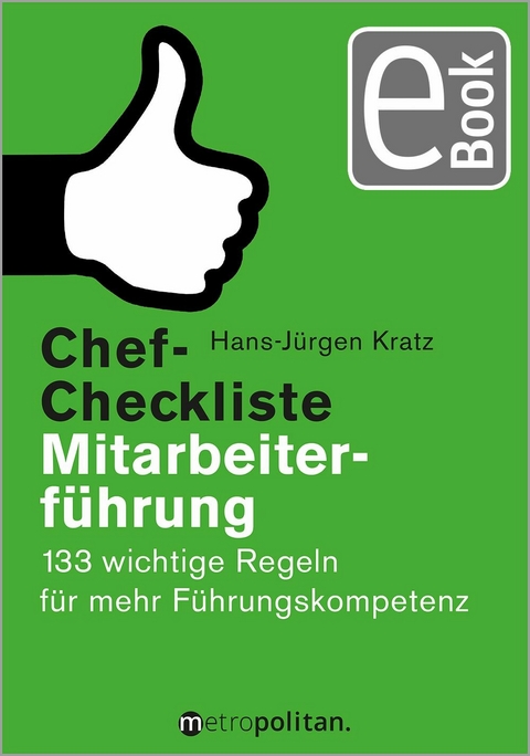 Chef-Checkliste Mitarbeiterführung - Hans-Jürgen Kratz