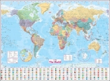 Collins World Wall Paper Map - 