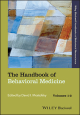 Handbook of Behavioral Medicine -  David I. Mostofsky