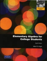 Elementary Algebra for College Students - Angel, Allen R.