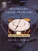 Student Solutions Manual to Boundary Value Problems - Powers, David L.