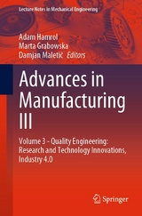 Advances in Manufacturing III - 