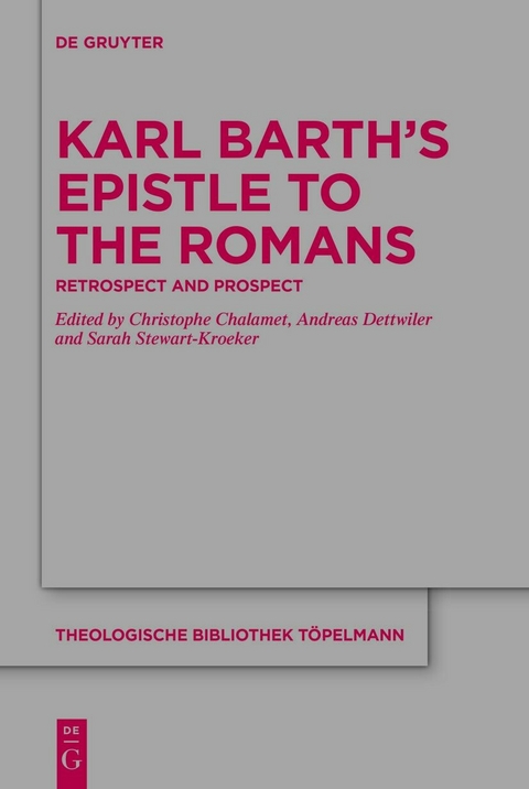 Karl Barth's Epistle to the Romans - 