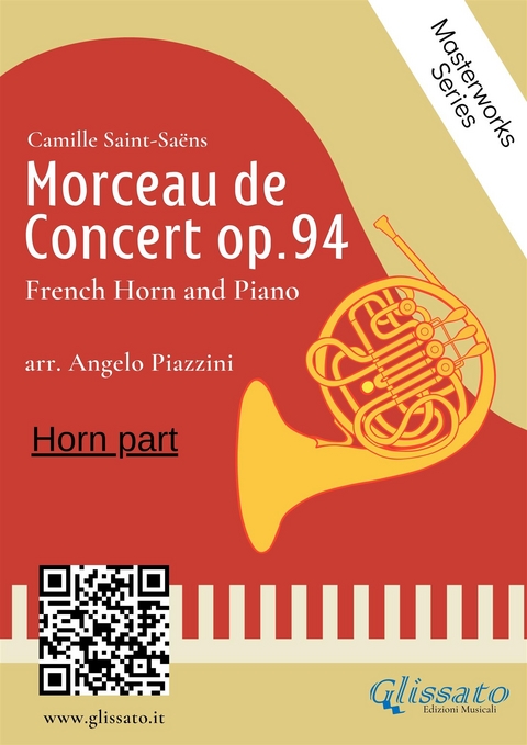 (solo Horn part) Morceau de Concert op.94 for French Horn and Piano - Angelo Piazzini, Camille Saint Saens