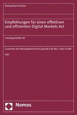 Empfehlungen für einen effektiven und effizienten Digital Markets Act - 