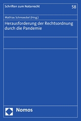 Herausforderung der Rechtsordnung durch die Pandemie - 