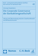 Die Corporate Governance der Bankaktiengesellschaft - Christoph Badenheim