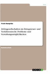 Zebragesellschaften im Ertragsteuer- und Verfahrensrecht. Probleme und Gestaltungsmöglichkeiten - Frank Hampicke