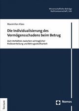 Die Individualisierung des Vermögensschadens beim Betrug - Maximilian Kloss