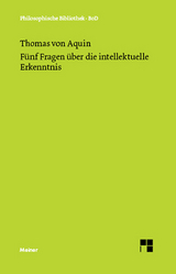 Fünf Fragen über die intellektuelle Erkenntnis -  Thomas von Aquin