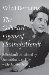 What Remains: The Collected Poems of Hannah Arendt - Hannah Arendt