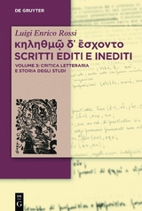 κηληθμῷ δ᾽ ἔσχοντο Scritti editi e inediti - Luigi Enrico Rossi