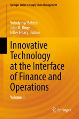 Innovative Technology at the Interface of Finance and Operations - 