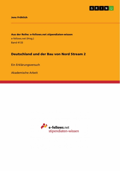 Deutschland und der Bau von Nord Stream 2 - Jens Fröhlich