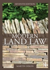 Modern Land Law - Dixon, Martin